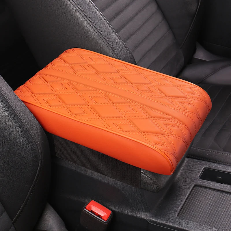 Nappa Leather Memory Foam Car Center Console Booster Cushion for Added Support 31*20*5cm - DZX Cover