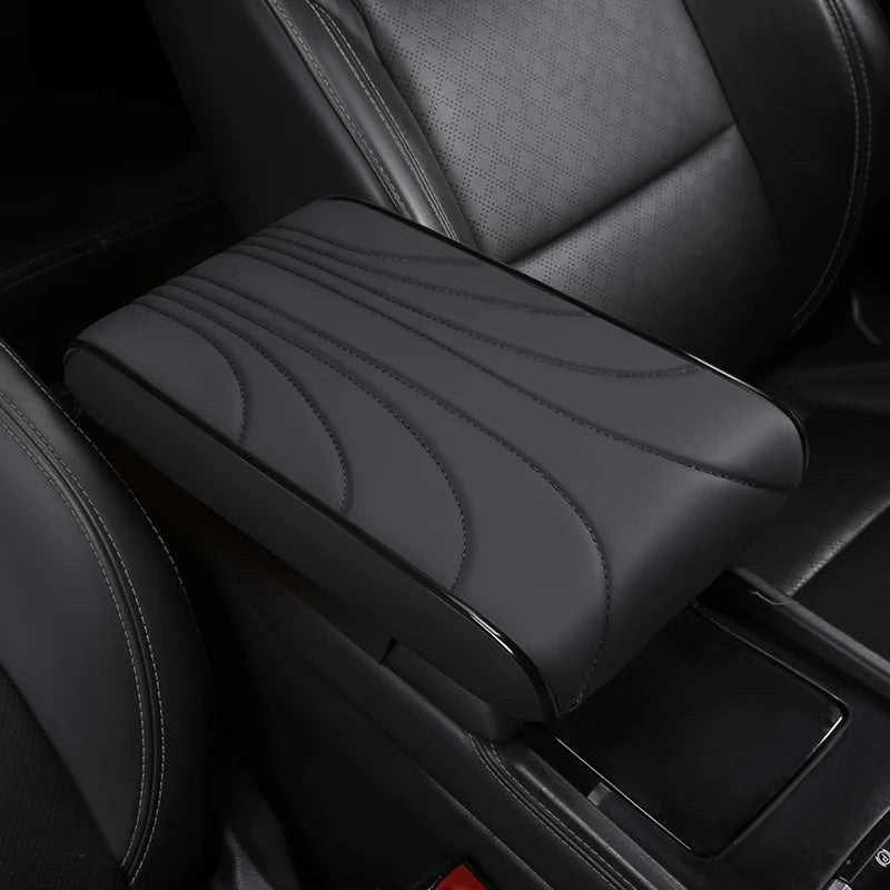 Nappa Leather Memory Foam Car Center Console Booster Cushion for Added Support 31*20*5cm - DZX Cover