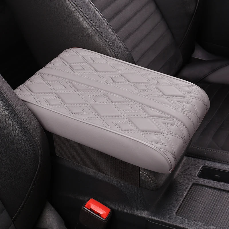 Nappa Leather Memory Foam Car Center Console Booster Cushion for Added Support 31*20*5cm - DZX Cover