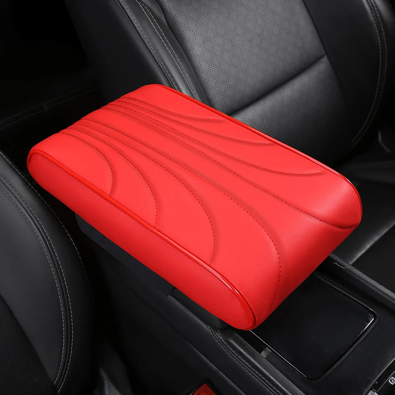 Nappa Leather Memory Foam Car Center Console Booster Cushion for Added Support 31*20*5cm - DZX Cover