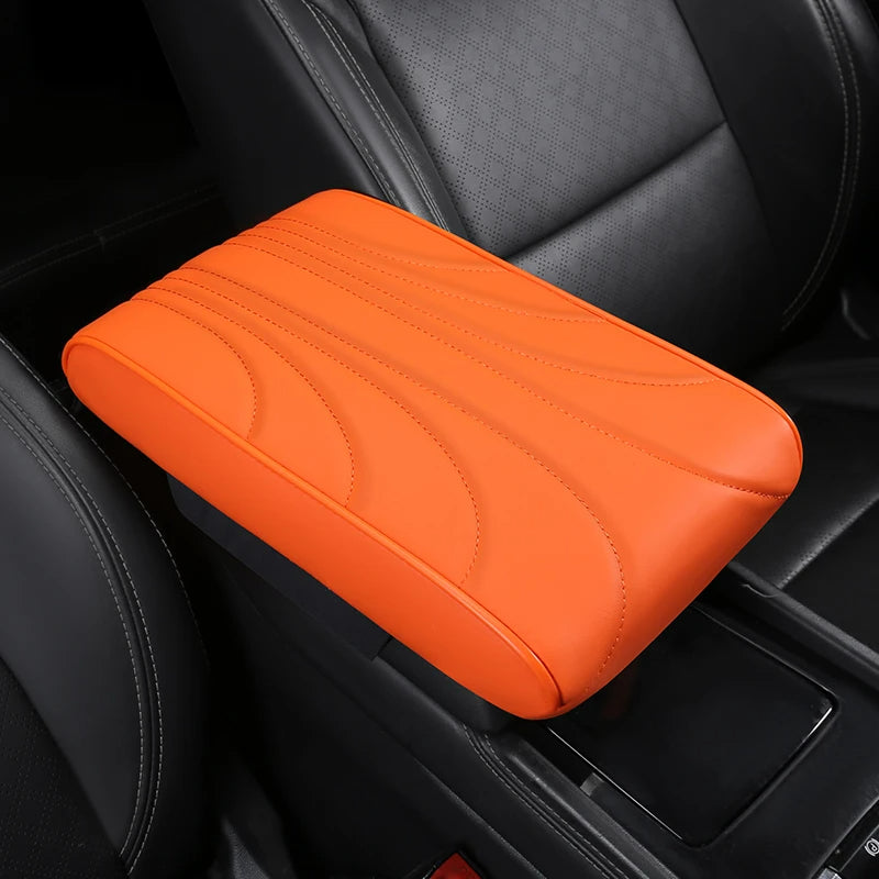Nappa Leather Memory Foam Car Center Console Booster Cushion for Added Support 31*20*5cm - DZX Cover