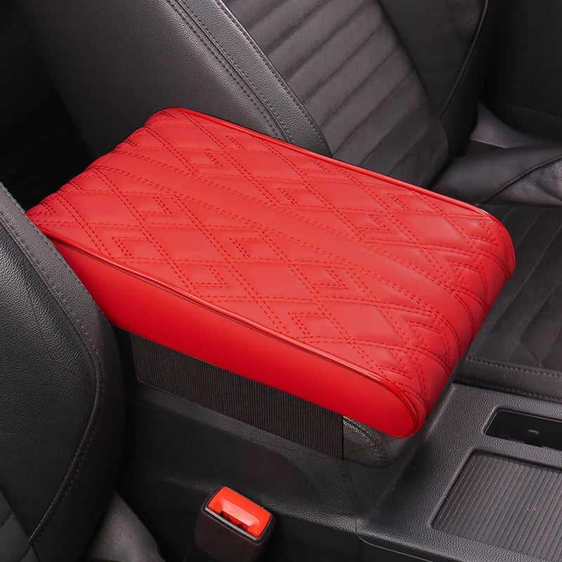 Nappa Leather Memory Foam Car Center Console Booster Cushion for Added Support 31*20*5cm - DZX Cover