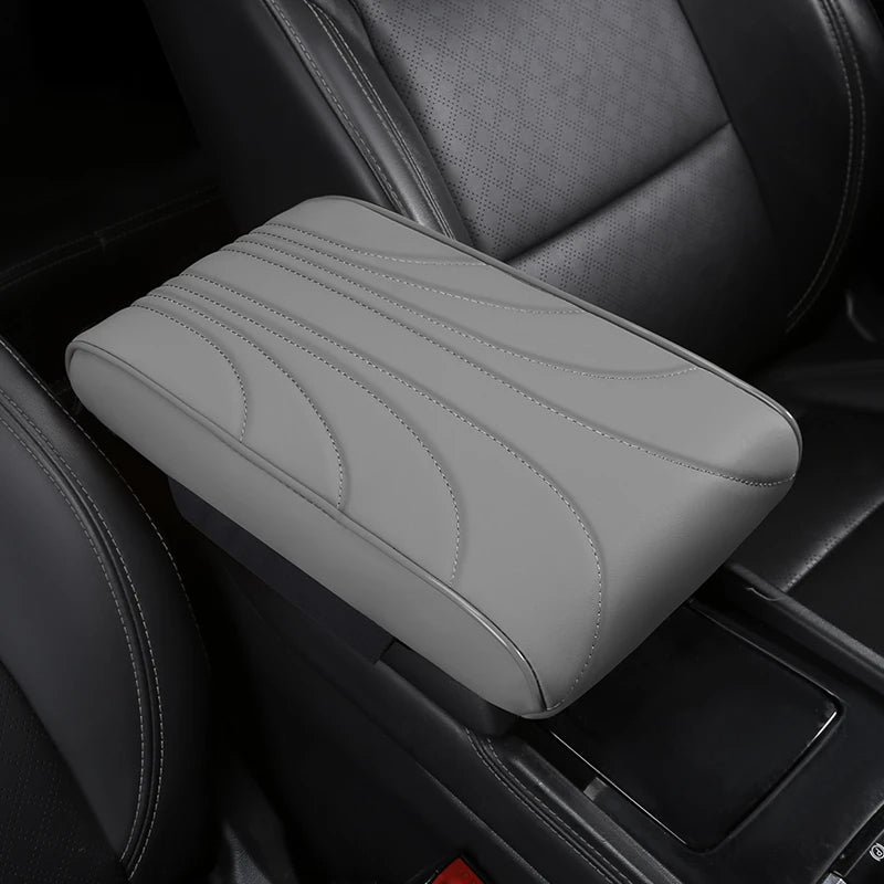 Nappa Leather Memory Foam Car Center Console Booster Cushion for Added Support 31*20*5cm - DZX Cover