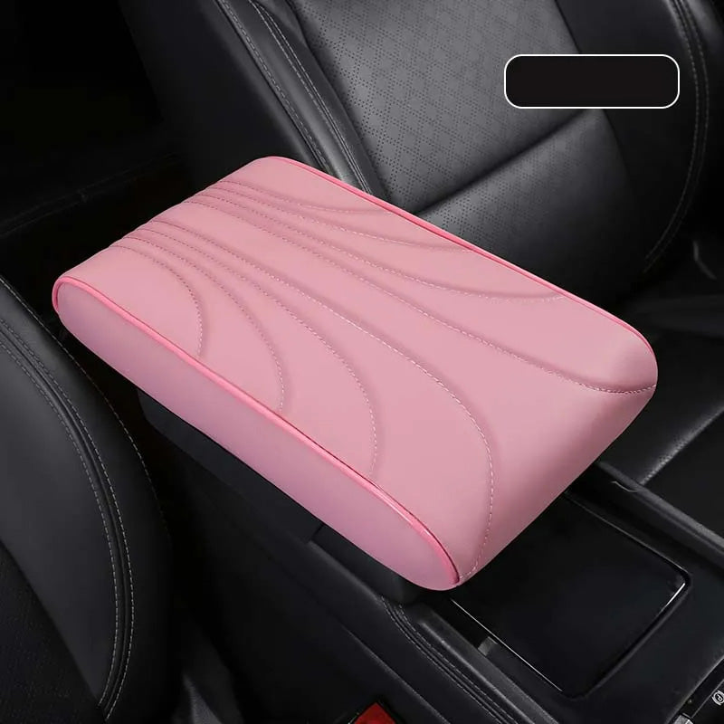 Nappa Leather Memory Foam Car Center Console Booster Cushion for Added Support 31*20*5cm - DZX Cover