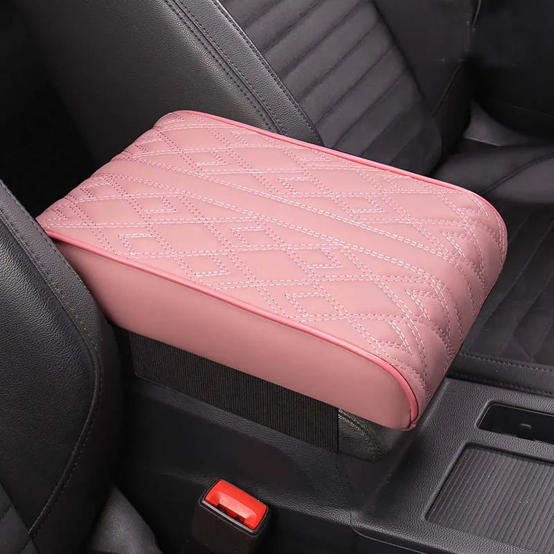 Nappa Leather Memory Foam Car Center Console Booster Cushion for Added Support 31*20*5cm - DZX Cover