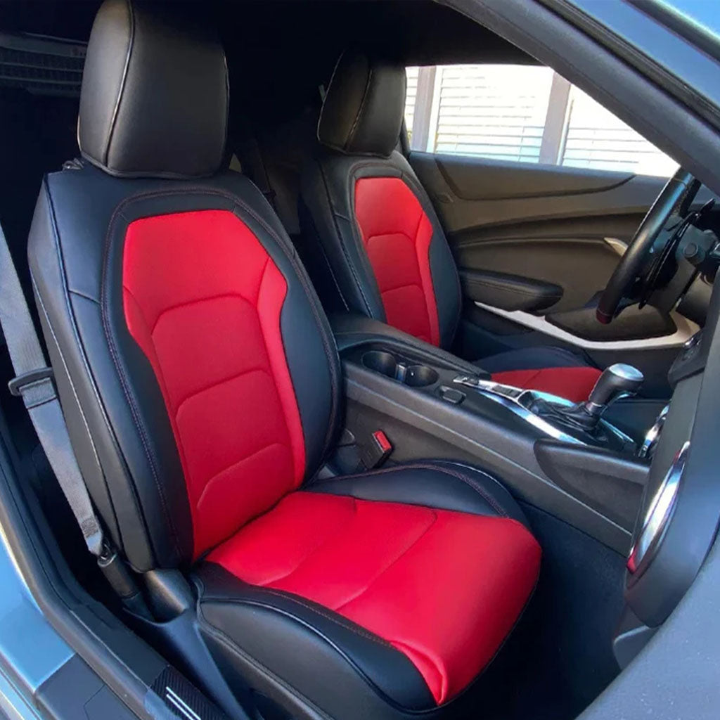 Custom Seat Cover for 2016-2024 Chevrolet Camaro Full Nappa and Genuine Leather - DZX Cover