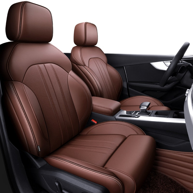 Custom Seat Cover For Audi RS Q8 Nappa and Cowhide Leather - DZX Cover