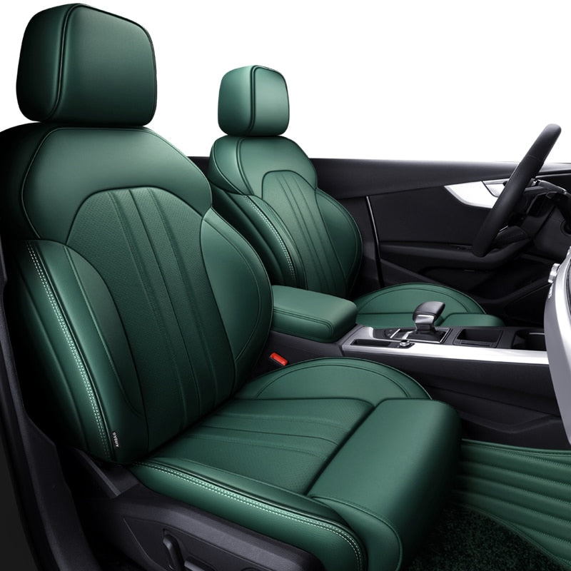 Custom Fit Seat Covers For Audi Q7 Nappa And Genuine Leather 7 Seater DZX Cover