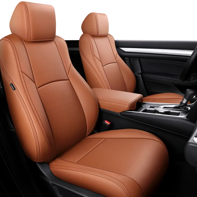 Custom Seat Covers For Honda Odyssey Full Nappa and Genuine Leather Front Row - DZX Cover
