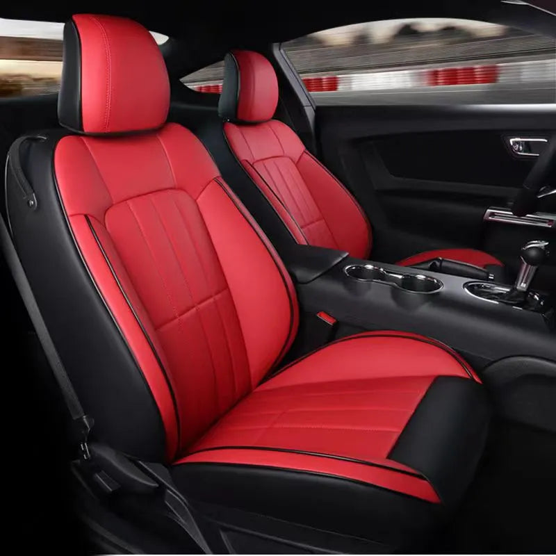 Custom Fit Seat Covers Full Set For Ford Mustang Convertible (2015-2022) - DZX Cover
