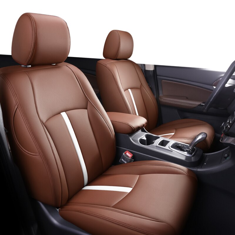 Custom Seat Cover 5 Seats For Volvo XC60 Nappa Leather Full Surround Covered with Stripe - DZX Cover