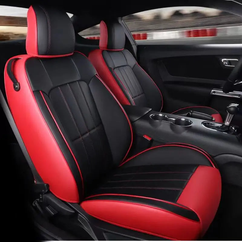 Custom Fit Seat Covers Full Set For Ford Mustang Convertible (2015-2022) - DZX Cover