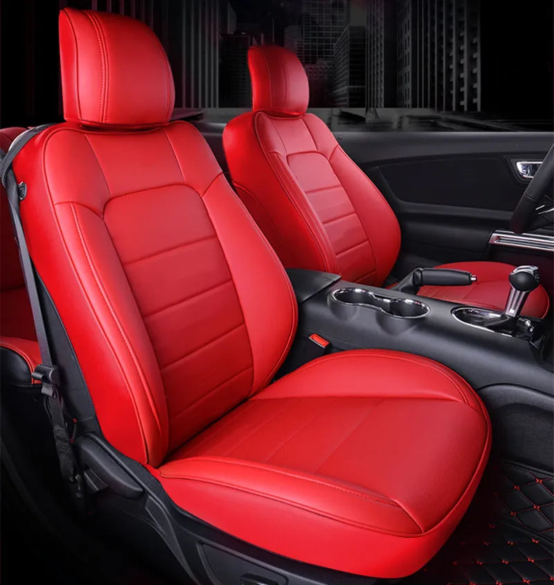 Custom Fit Seat Covers Full Set For Ford Mustang Convertible (2015-2022) - DZX Cover