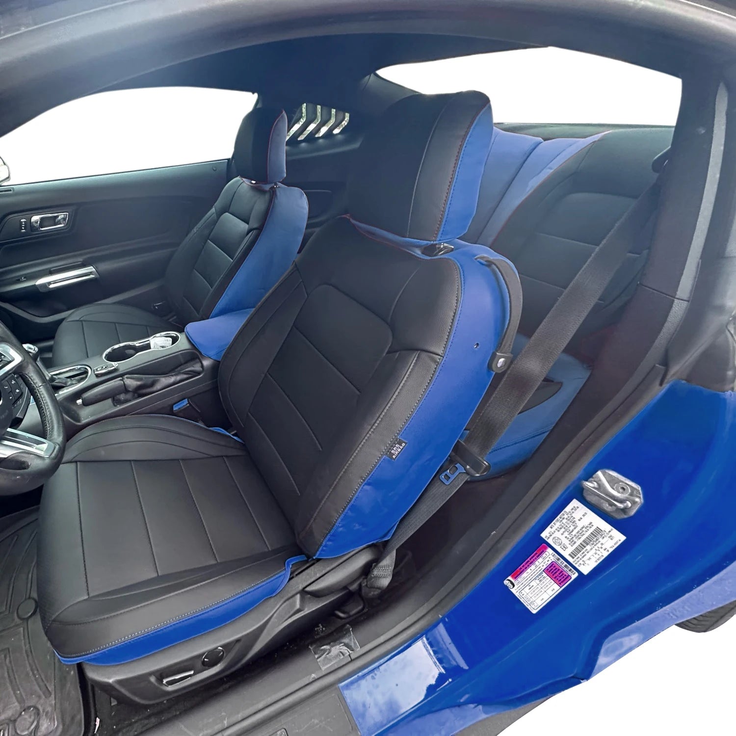Custom Seat Cover for 2010-2015 Chevrolet Camaro Full Nappa and Genuine Leather - DZX Cover
