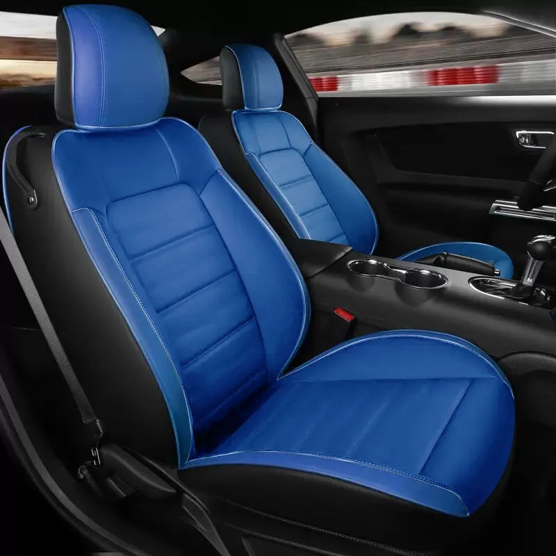 Custom Fit Seat Covers Full Set For Ford Mustang Convertible (2015-2022) - DZX Cover