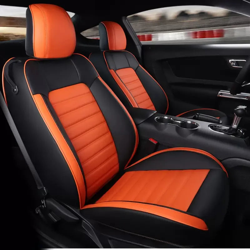 Custom Fit Seat Covers Full Set For Ford Mustang Convertible (2015-2022) - DZX Cover