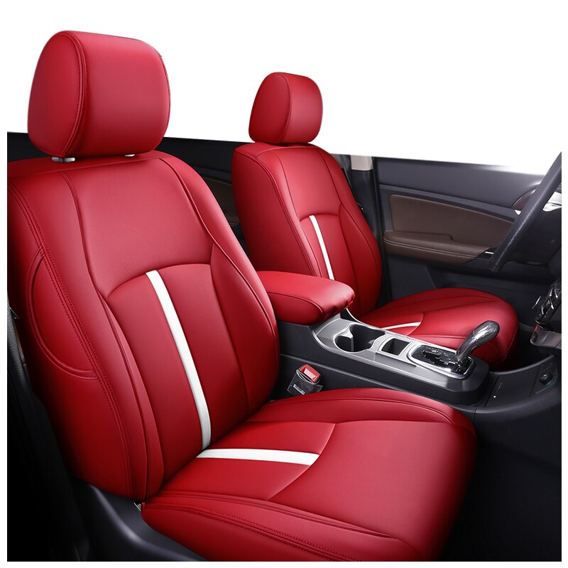 Custom Seat Cover 5 Seats For Volvo XC60 Nappa Leather Full Surround Covered with Stripe - DZX Cover
