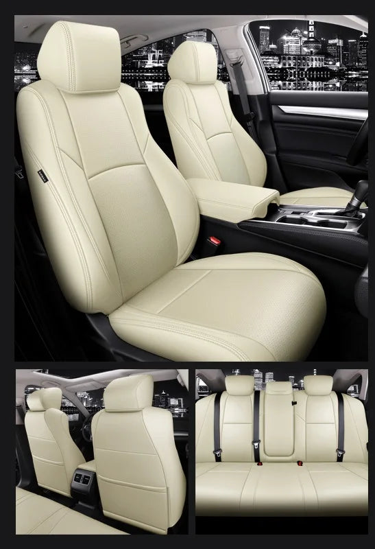 Custom Seat Covers Full Set Middle Perforated Genuine Leather Specific For Honda Accord Civic CRV - DZX Cover