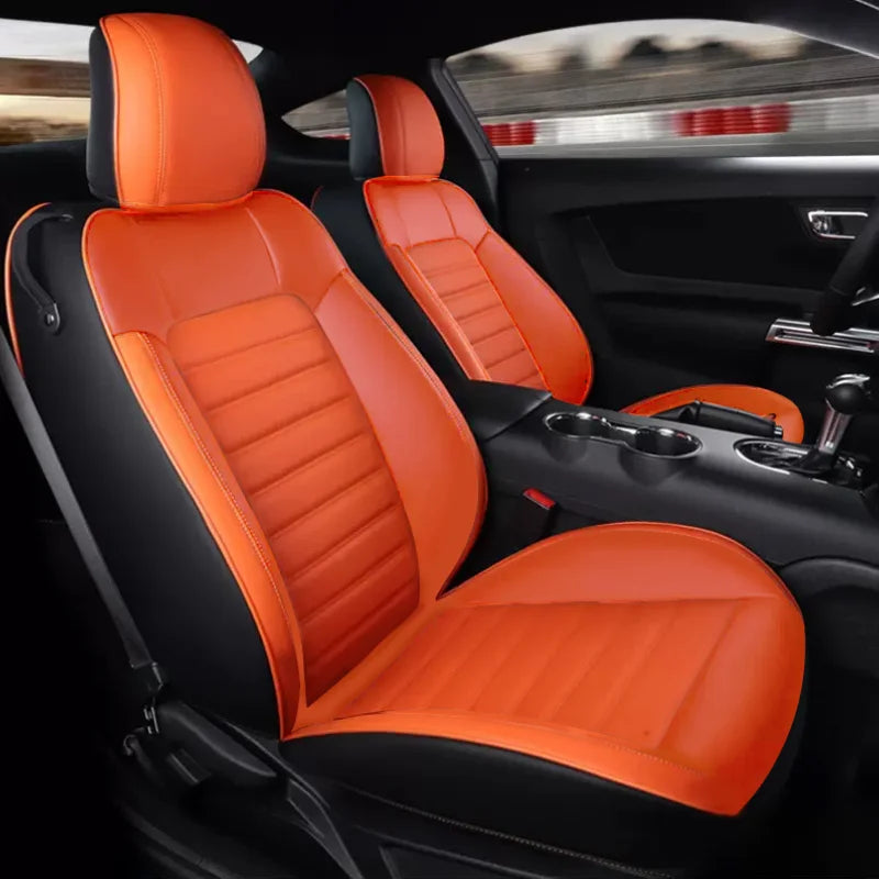 Custom Fit Seat Covers Full Set For Ford Mustang Convertible (2015-2022) - DZX Cover