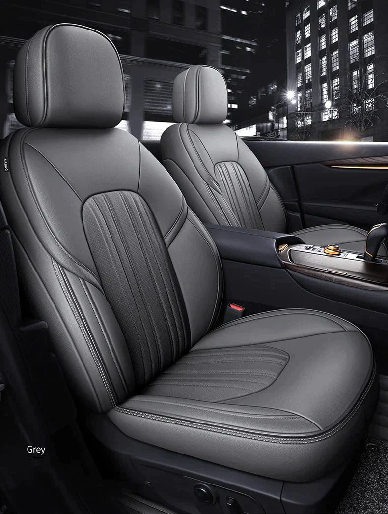 Custom Seat Covers For Honda Odyssey Full Nappa and Genuine Leather Front Row - DZX Cover