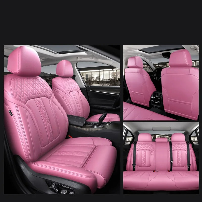 Custom Seat Cover For Lincoln Nappa and Genuine Leather 5 or 7 Seats - DZX Cover