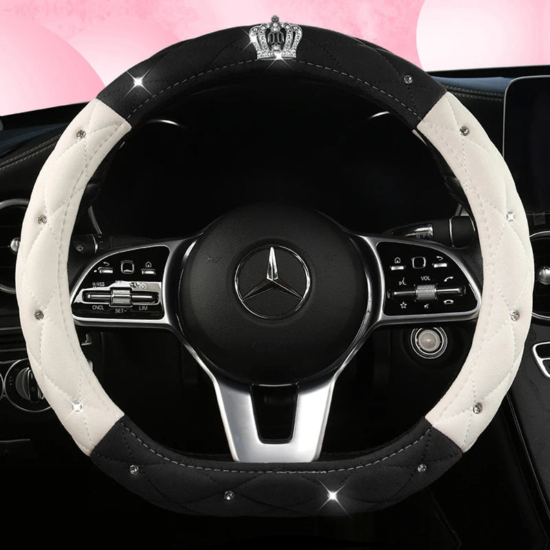 Car Anti-Slip Leather Steering Wheel Cover Protective Cover Multi Colors - DZX Cover