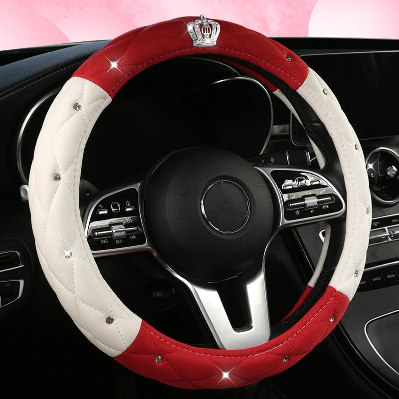 Car Anti-Slip Leather Steering Wheel Cover Protective Cover Multi Colors - DZX Cover