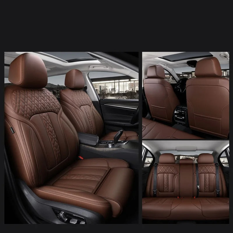 Custom Seat Cover For Lincoln Nappa and Genuine Leather 5 or 7 Seats - DZX Cover