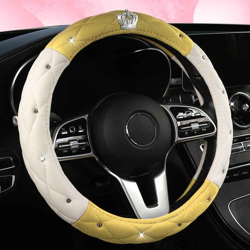 Car Anti-Slip Leather Steering Wheel Cover Protective Cover Multi Colors - DZX Cover