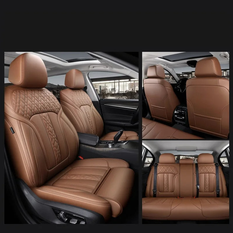Custom Seat Cover For Lincoln Nappa and Genuine Leather 5 or 7 Seats - DZX Cover