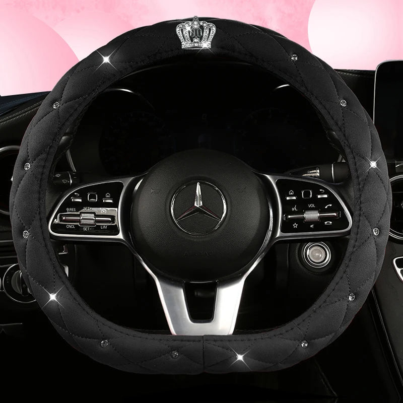 Car Anti-Slip Leather Steering Wheel Cover Protective Cover Multi Colors - DZX Cover