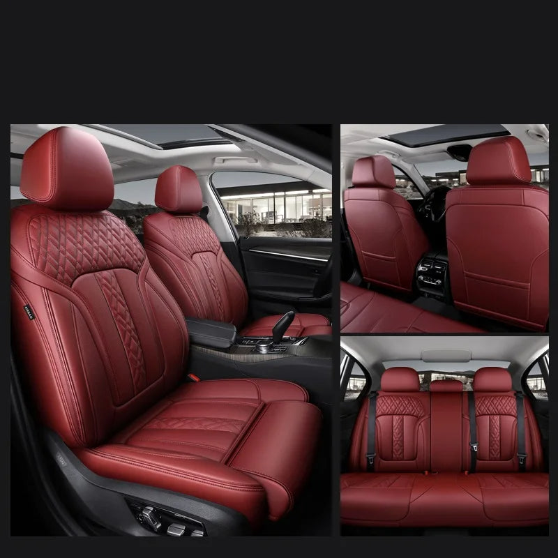 Custom Seat Cover For Lincoln Nappa and Genuine Leather 5 or 7 Seats - DZX Cover