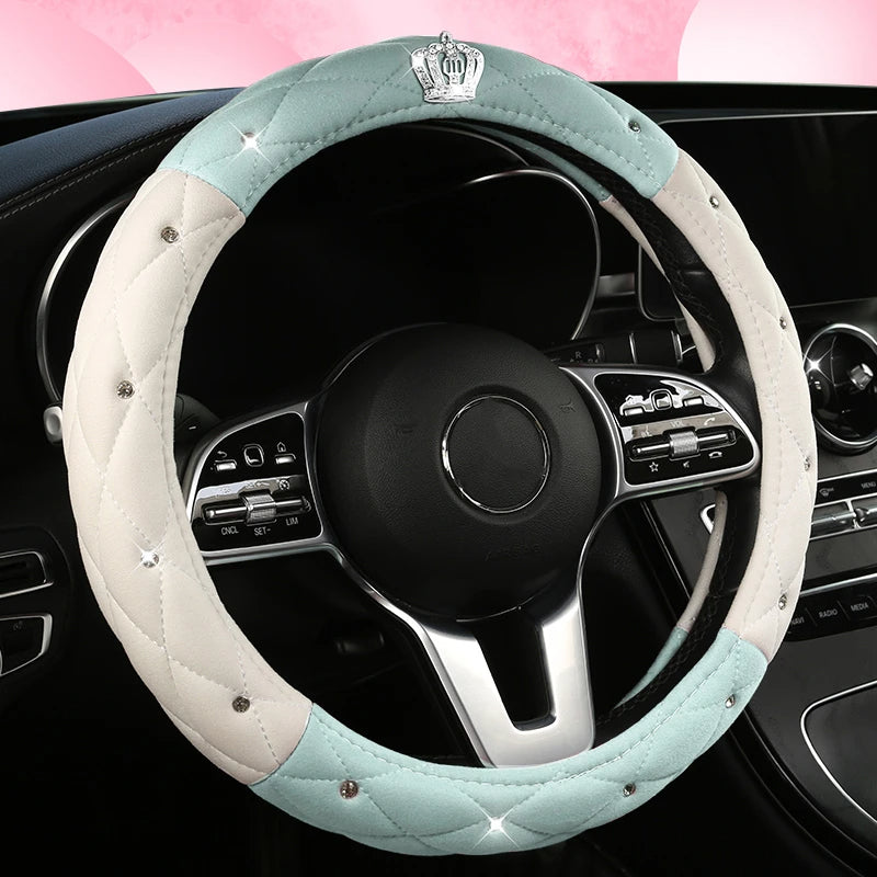 Car Anti-Slip Leather Steering Wheel Cover Protective Cover Multi Colors - DZX Cover