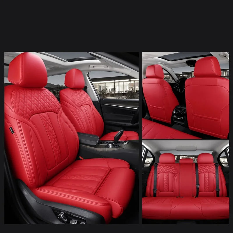 Custom Seat Cover For Lincoln Nappa and Genuine Leather 5 or 7 Seats - DZX Cover