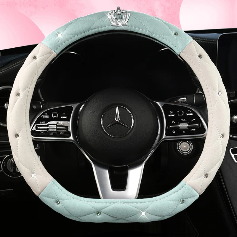 Car Anti-Slip Leather Steering Wheel Cover Protective Cover Multi Colors - DZX Cover