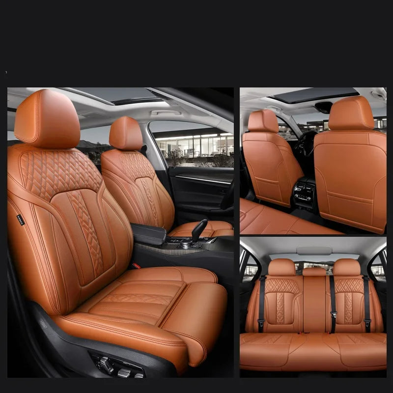 Custom Seat Cover For Lincoln Nappa and Genuine Leather 5 or 7 Seats - DZX Cover