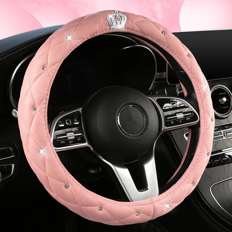 Car Anti-Slip Leather Steering Wheel Cover Protective Cover Multi Colors - DZX Cover