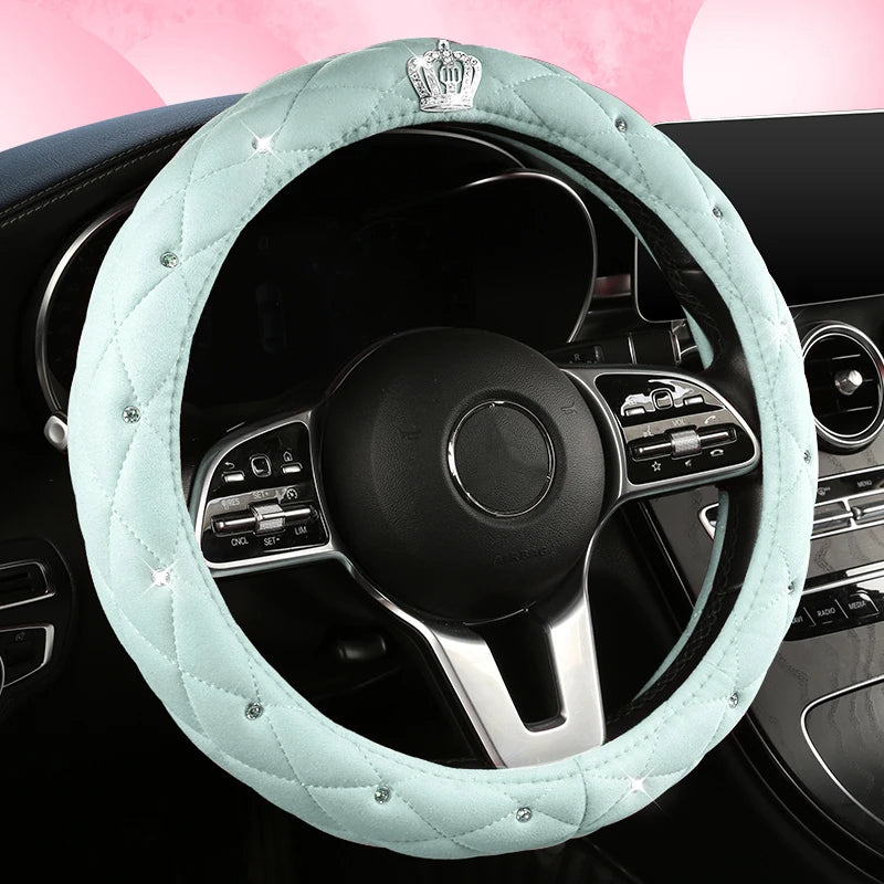 Car Anti-Slip Leather Steering Wheel Cover Protective Cover Multi Colors - DZX Cover