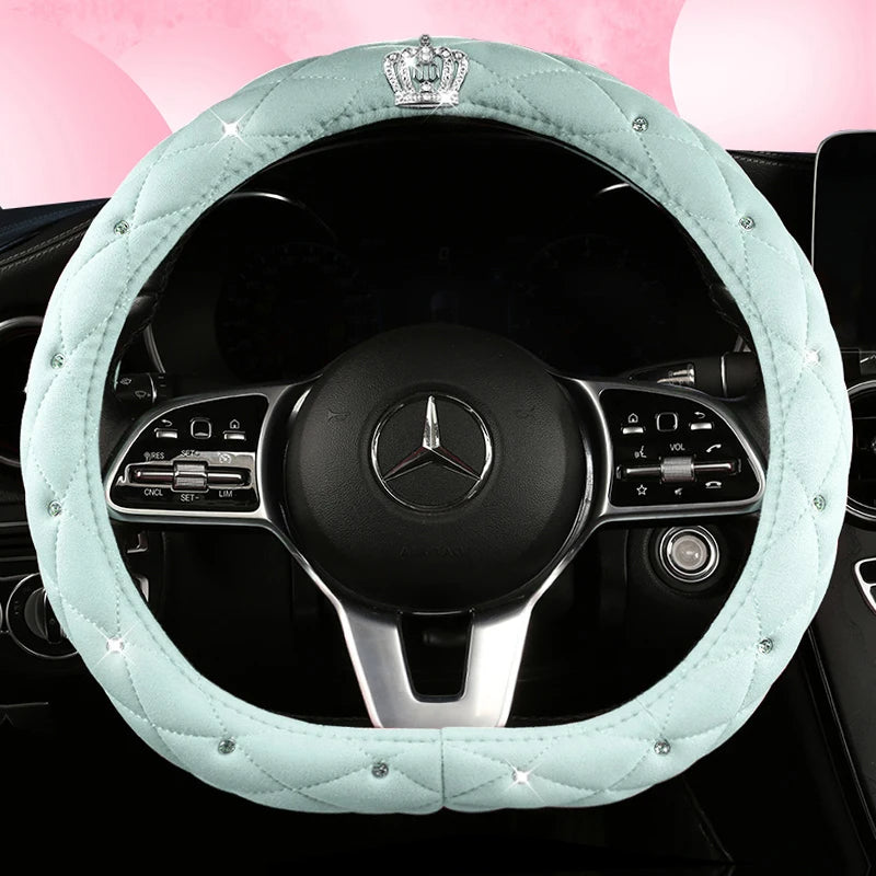 Car Anti-Slip Leather Steering Wheel Cover Protective Cover Multi Colors - DZX Cover