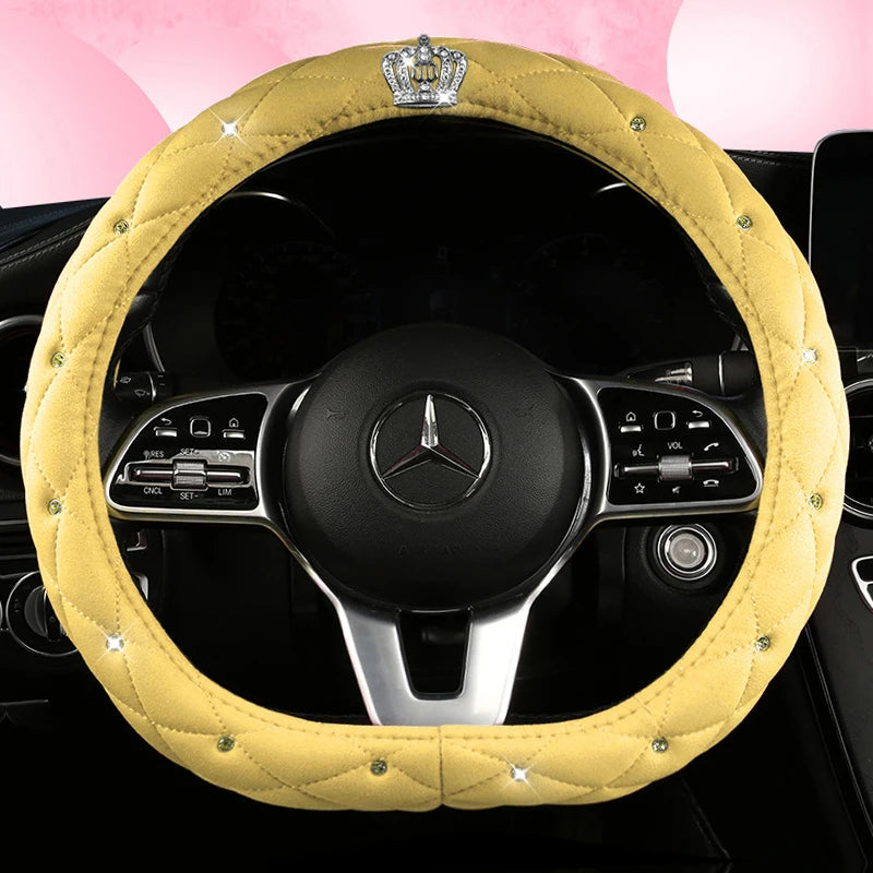 Car Anti-Slip Leather Steering Wheel Cover Protective Cover Multi Colors - DZX Cover