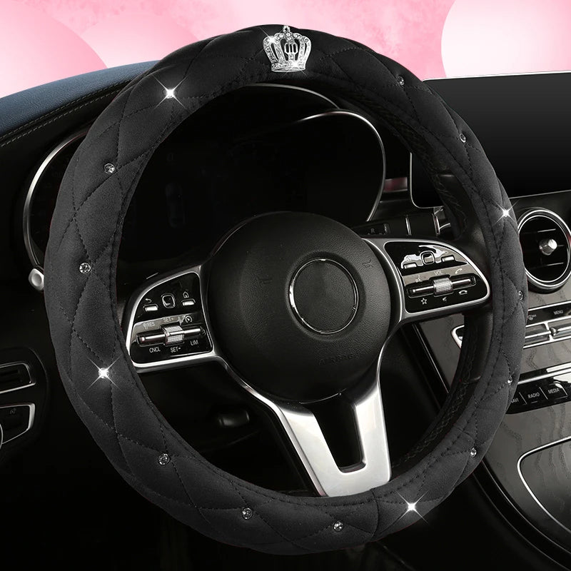 Car Anti-Slip Leather Steering Wheel Cover Protective Cover Multi Colors - DZX Cover
