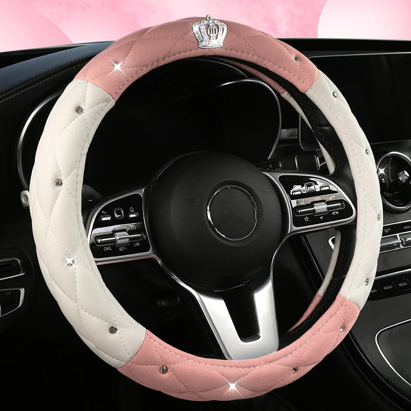 Car Anti-Slip Leather Steering Wheel Cover Protective Cover Multi Colors - DZX Cover