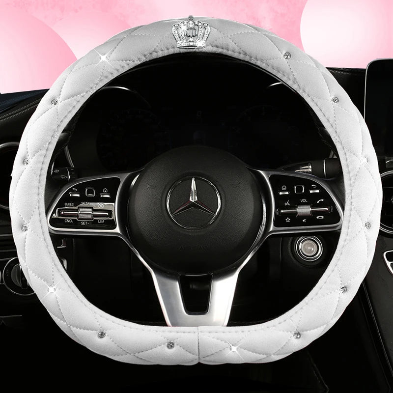 Car Anti-Slip Leather Steering Wheel Cover Protective Cover Multi Colors - DZX Cover