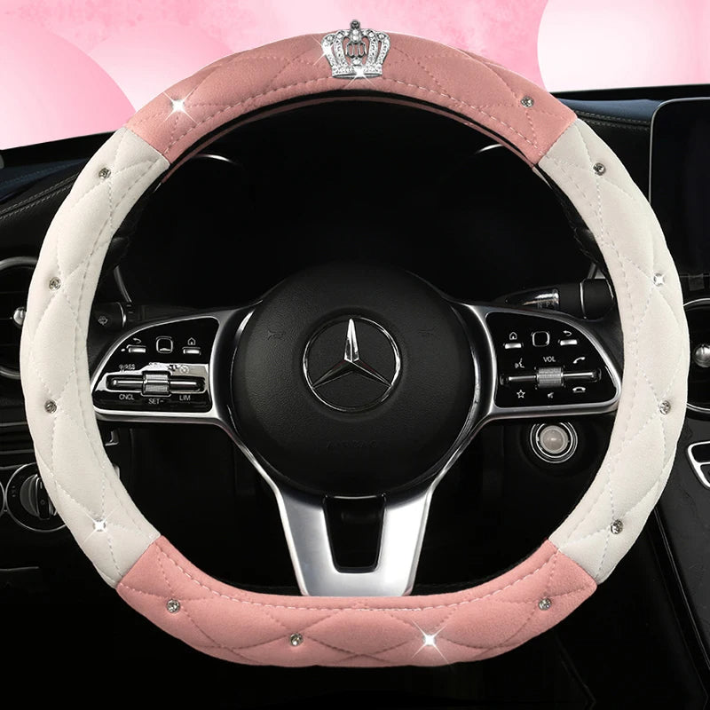 Car Anti-Slip Leather Steering Wheel Cover Protective Cover Multi Colors - DZX Cover