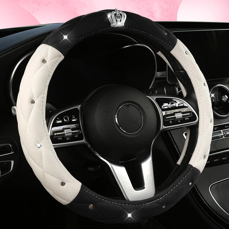 Car Anti-Slip Leather Steering Wheel Cover Protective Cover Multi Colors - DZX Cover