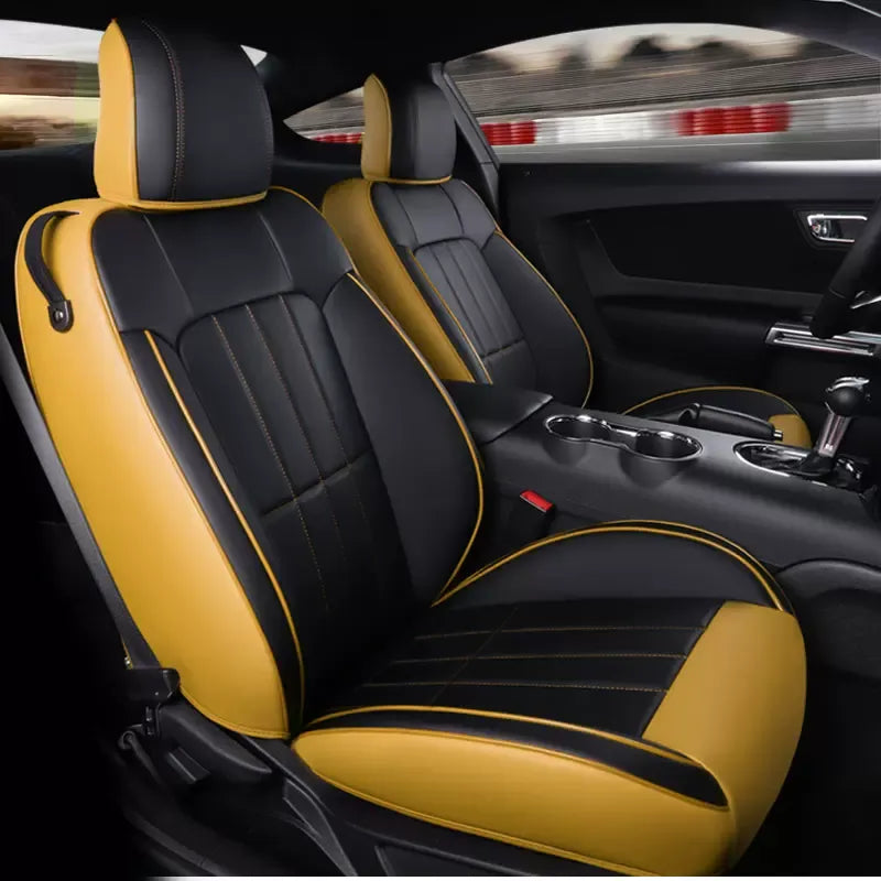 Custom Fit Seat Covers Full Set For Ford Mustang Convertible (2015-2022) - DZX Cover