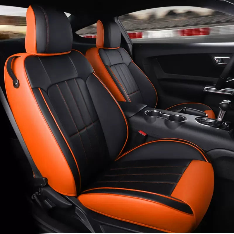 Custom Fit Seat Covers Full Set For Ford Mustang Convertible (2015-2022) - DZX Cover