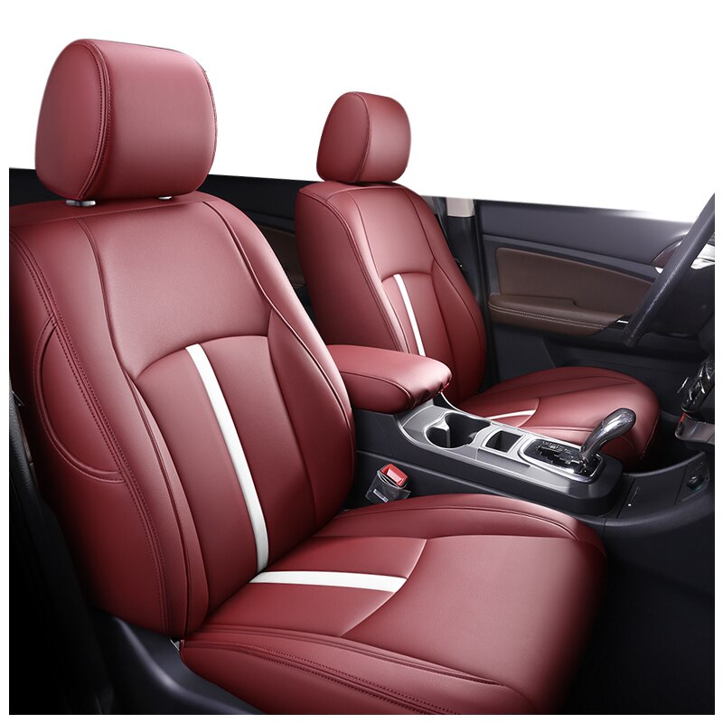 Custom Seat Cover 5 Seats For Volvo XC60 Nappa Leather Full Surround Covered with Stripe - DZX Cover