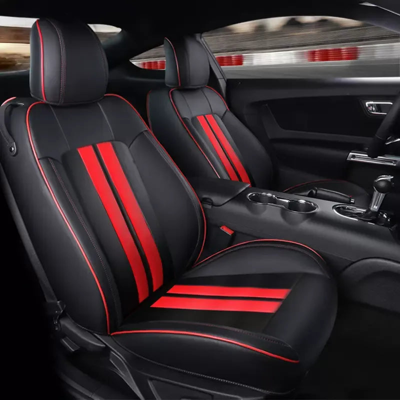 Custom Fit Seat Covers Full Set For Ford Mustang Convertible (2015-2022) - DZX Cover