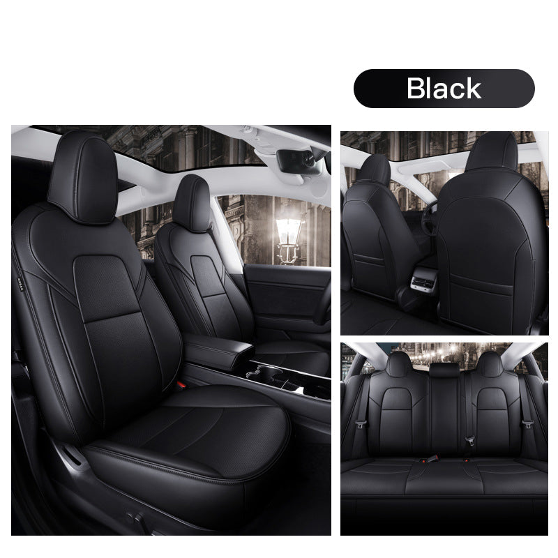 Custom Seat Covers for Tesla Model 3 Model Y 360 Degree Full Covered High Quality Leather Cushion - DZX Cover